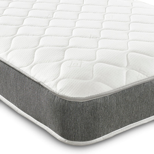 7" Deep Hybrid Grey Memory Foam with Bonnell Spring Mattress