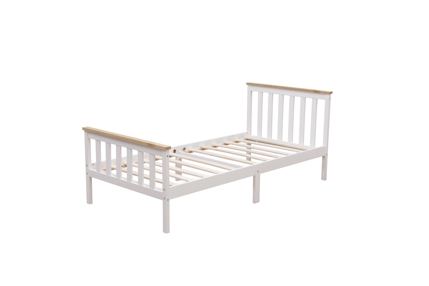 Starlight Beds Somnium Shaker Wooden Bed Frame White Natural