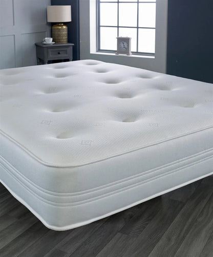 Cooltouch 9" Deep Tufted with Memory Foam and Pinna-coil Spring Mattress