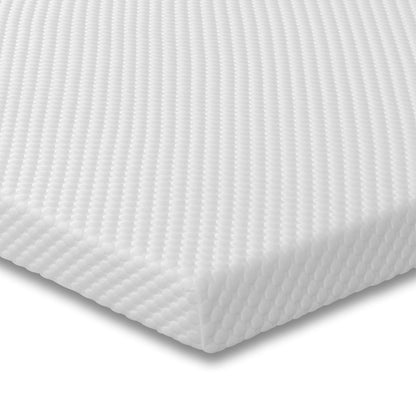 Memory Foam Topper with Luxury Bubble Stretch Zip Cover - 1", 2" and 3" Deep